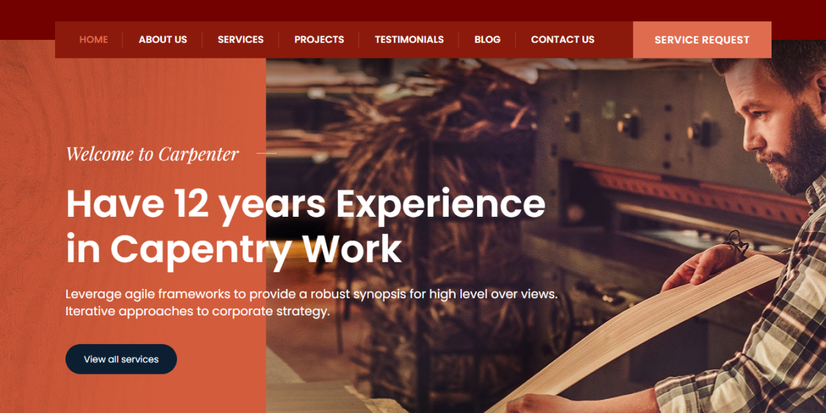 HVAC website design showcasing modern and functional layout HVAC website design showcasing modern and functional layout